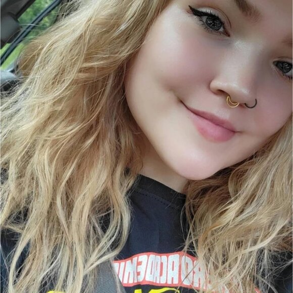 16G Double Hoop Septum Ring Hinged Clicker Nose Ring Daith Hoop Piercing - Picture 6 of 7